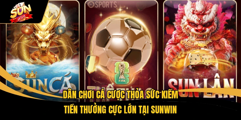Dân chơi cá cược thỏa sức kiếm tiền thưởng cực lớn tại SUNWIN