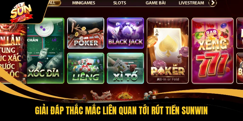 Giải đáp thắc mắc liên quan tới rút tiền SUNWIN